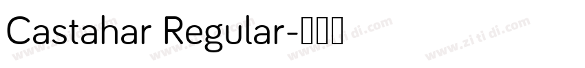 Castahar Regular字体转换